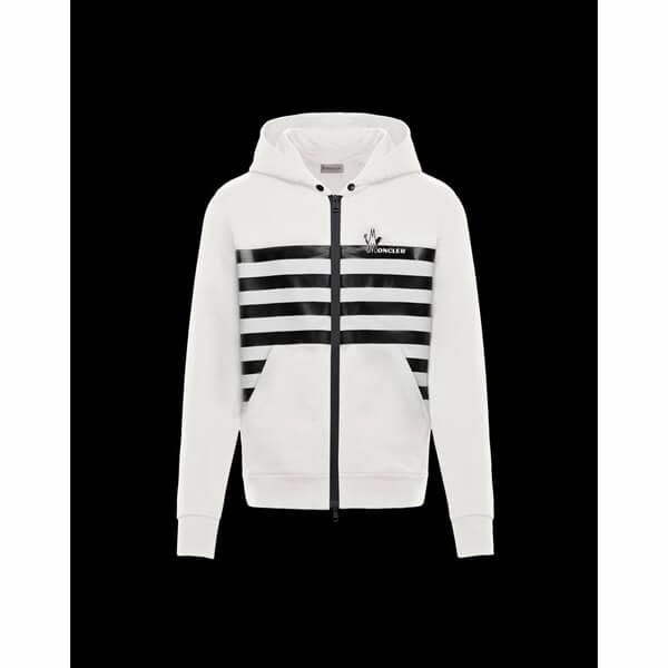 MONCLER モンクレール 偽物★2020SS★M字型ロゴ入ストライプパーカー★20081402